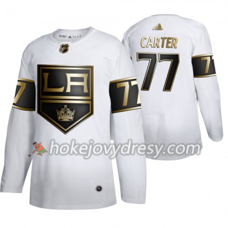 Pánské Hokejový Dres Los Angeles Kings Jeff Carter 77 Adidas 2019-2020 Golden Edition Bílá Authentic